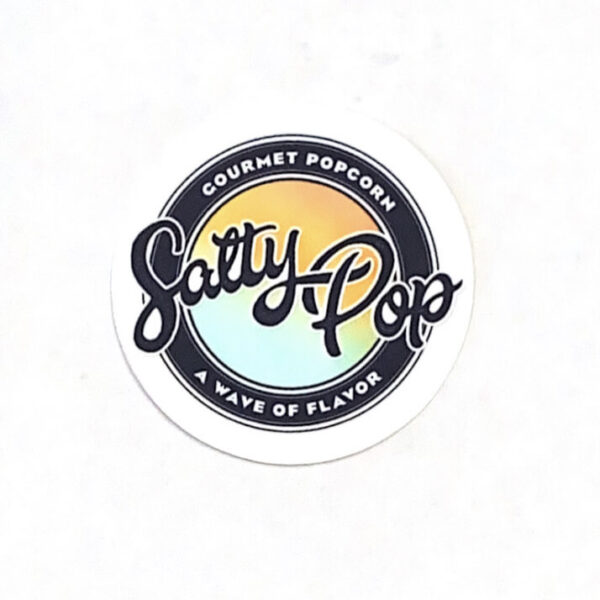 Salty Pop Popcorn Logo Sticker